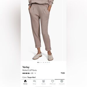 Varley rolled cuff pants LIKE NEW